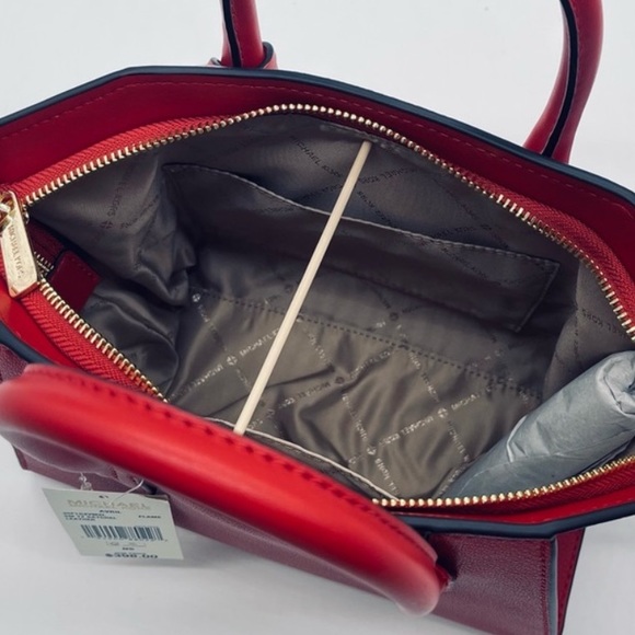 Michael Kors Small Avril Satchel Crossbody Red - Picture 8 of 9